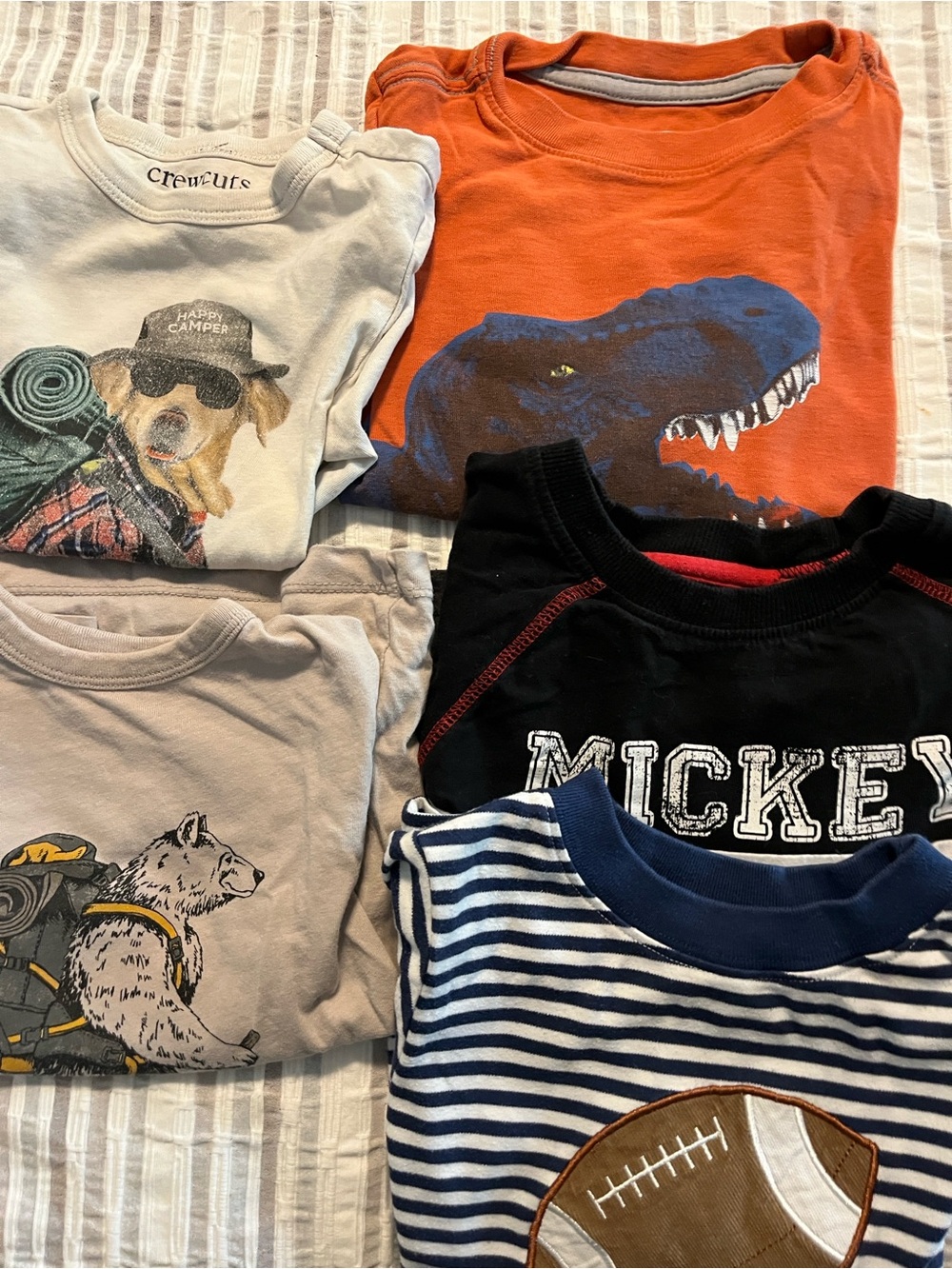 Crew Cuts and more lot of 5 Boys long sleeve Jerseys size 2-4